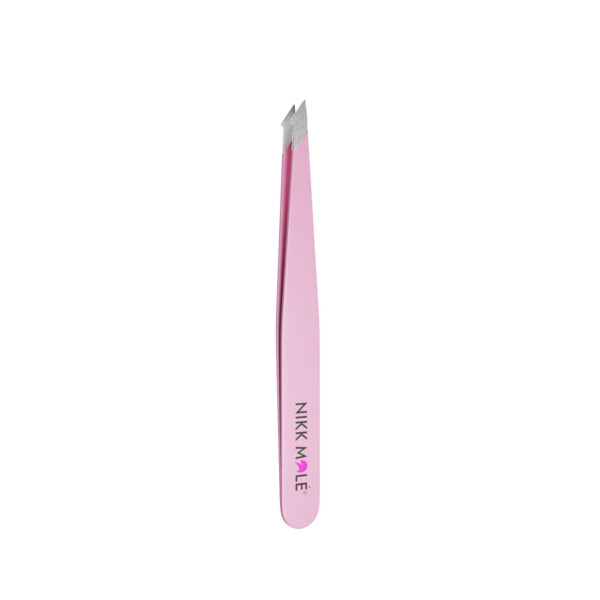 Eyebrow tweezers oblique (pink) Nikk Mole