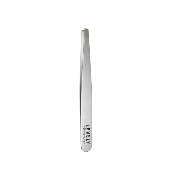 Lovely Brows Straight eyebrow tweezers (silver)